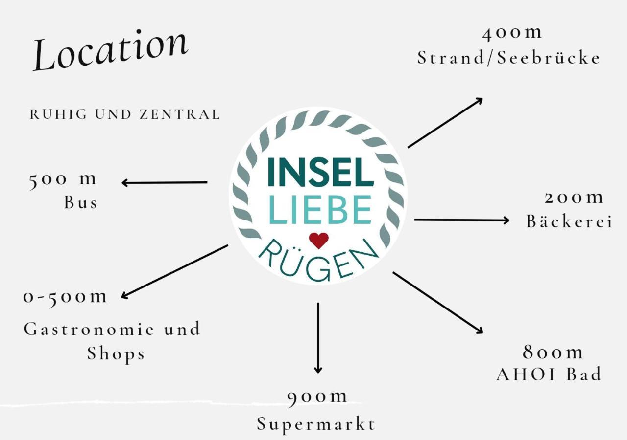 Das Appartement Inselliebe Ruegen Inkl Sauna Und 3H Taeglich Eintritt Ahoi Schwimmbad Sellin  Exterior photo